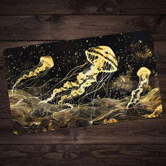 Molten Gold Jellyfish Playmat
