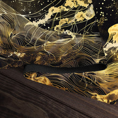 Molten Gold Jellyfish Playmat
