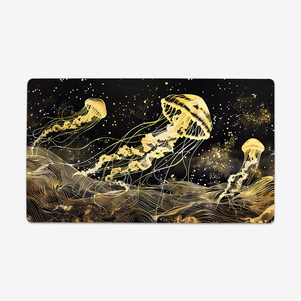 Molten Gold Jellyfish Playmat