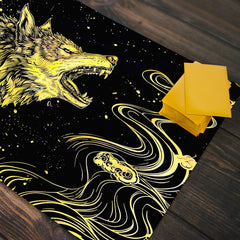 Wolf Molten Gold Playmat