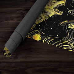 Wolf Molten Gold Playmat