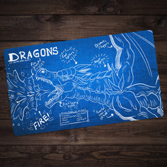 Anatomy Of A Dragon Playmat