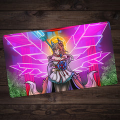 Neon Angel Fox Girl Playmat