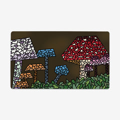 Stained Glass Mushrooms Playmat