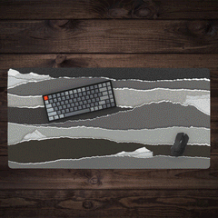 Papercraft Mountains Extended Mousepad