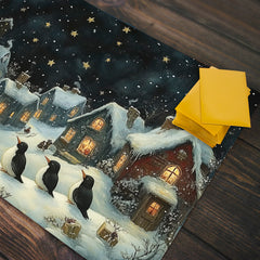 Festive Penguins Playmat