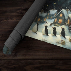 Festive Penguins Playmat