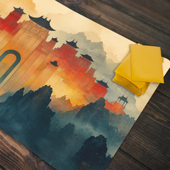 Japanese Hill Castle Playmat