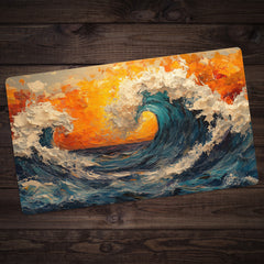 Wavy Sunset Playmat
