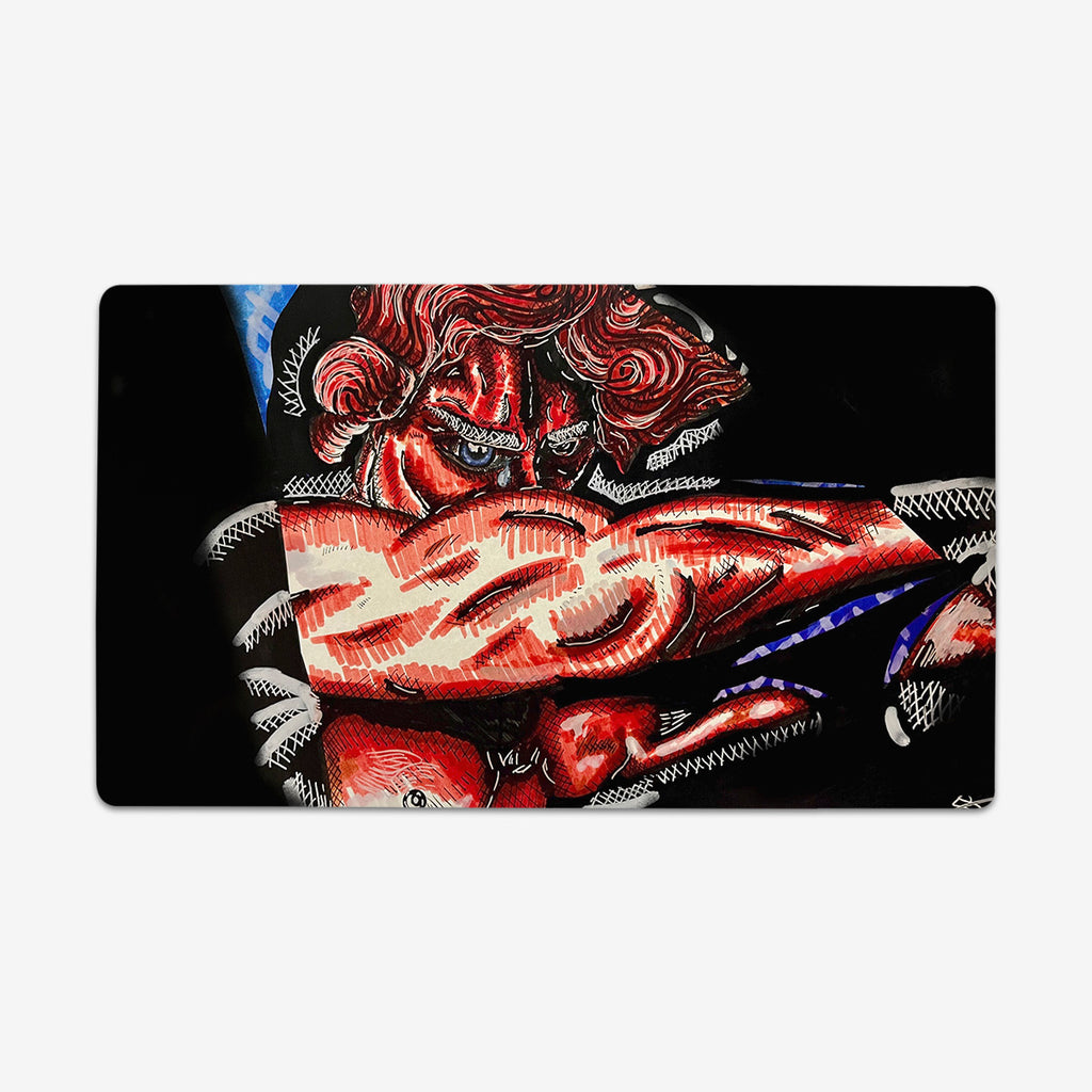 Fallen Red Angel Playmat