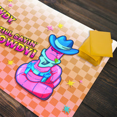 Pouty, Rowdy, Howdy Playmat