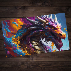 Water Color Dragon Playmat