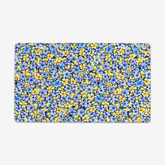 Soft Blue Yellow Florals Playmat