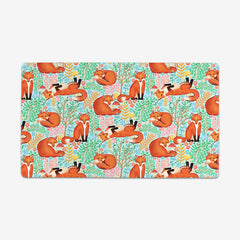 Little Foxes in a Fantasy Forest Thin Desk Mat
