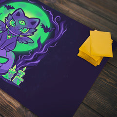 Moonlit Cat Playmat