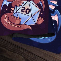 Red And Blue Dragons Playmat