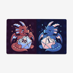 Red And Blue Dragons Playmat