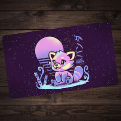 Retrowave Pastel Red Panda Playmat