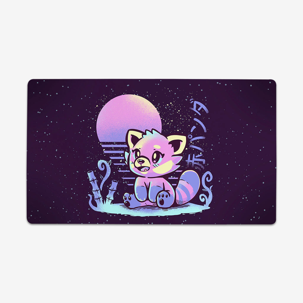 Retrowave Pastel Red Panda Playmat