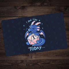 Sad Dice Dragon Playmat