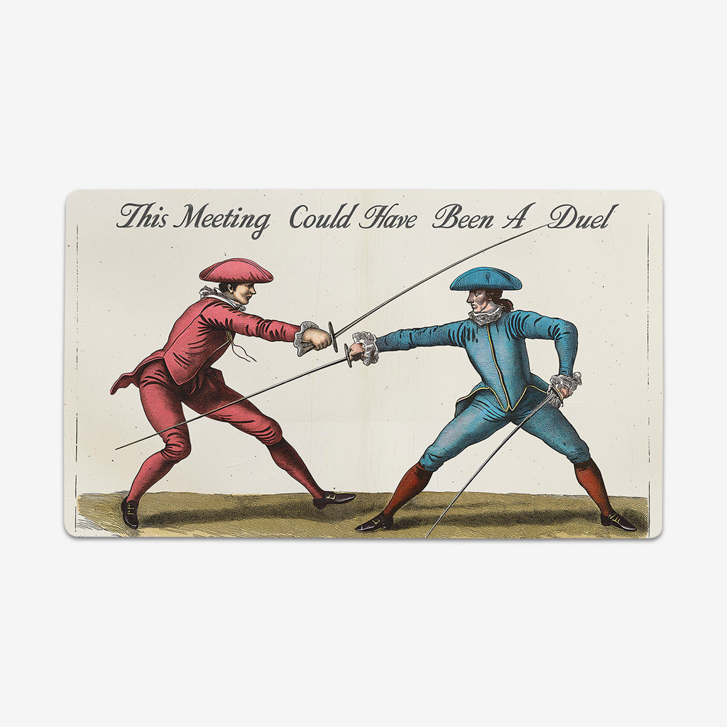 This Meeting Could Have Been A Duel Playmat