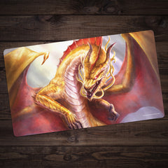 Adult Gold Dragon Playmat