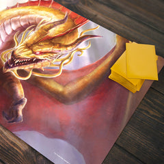 Adult Gold Dragon Playmat