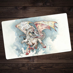 Young White Dragon Playmat