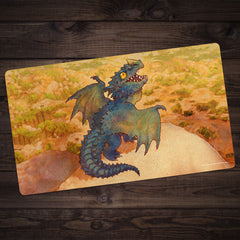 Blue Wyrmling Dragon Playmat