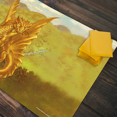 Gold Wyrmling Dragon Playmat