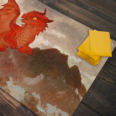 Red Wyrmling Dragon Playmat