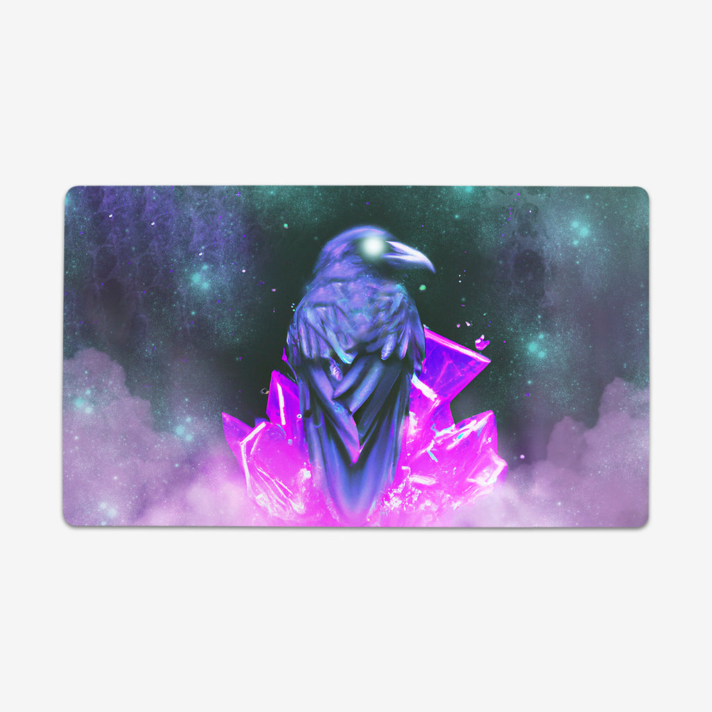 Crystal Synthwave Raven Playmat