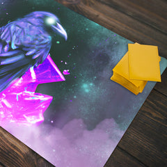 Crystal Synthwave Raven Playmat