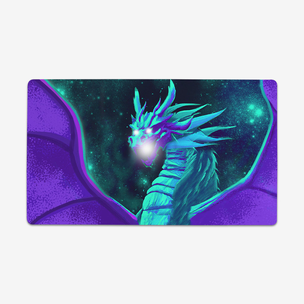 Synthwave Space Dragon Thin Desk Mat