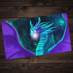 Synthwave Space Dragon Playmat