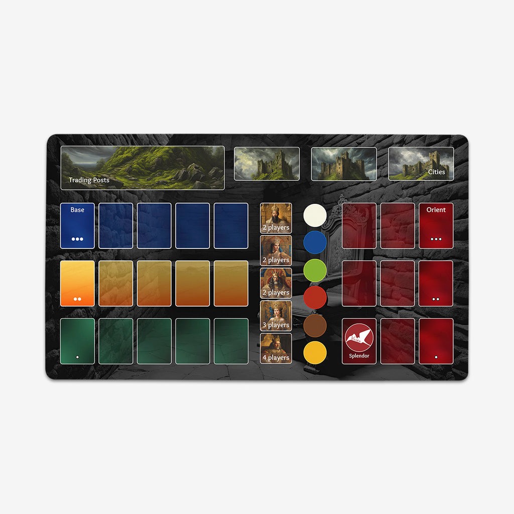 Splendor Trading Post Cities Playmat
