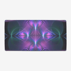 Aqua Cross And Circles Extended Mousepad
