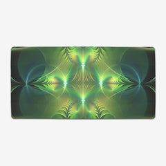 Aqua Cross And Circles Extended Mousepad