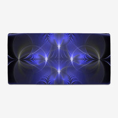 Aqua Cross And Circles Extended Mousepad