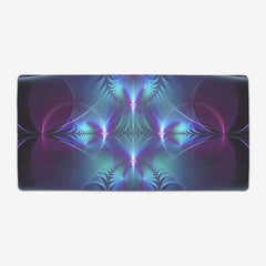 Aqua Cross And Circles Extended Mousepad