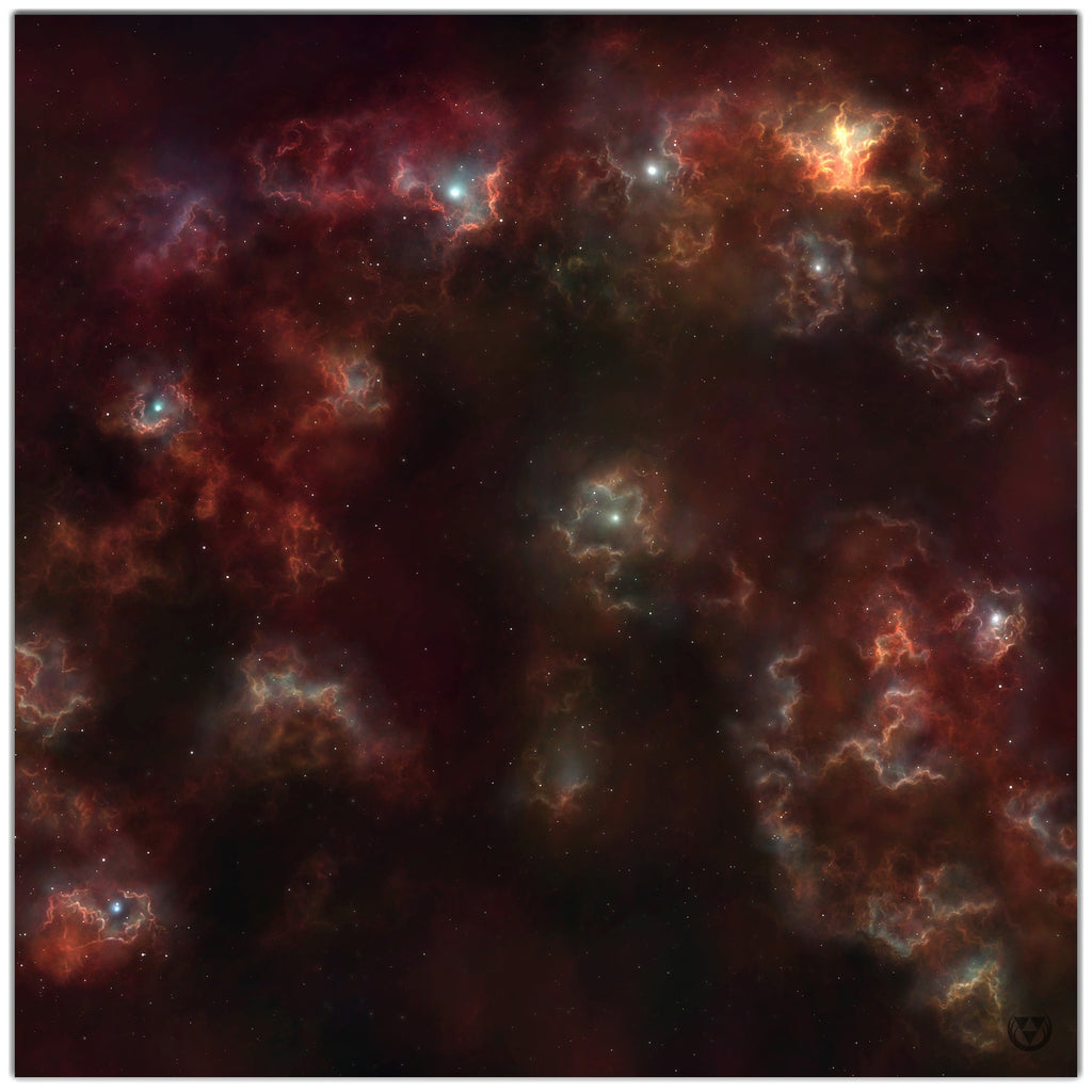 Cascade Nebula Wargaming Mat - Martin Kaye - Mockup