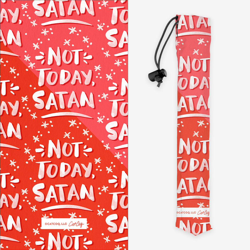 Not Today Satan Pattern Playmat Bag
