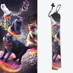 Space Cats Riding Donuts Playmat Bag