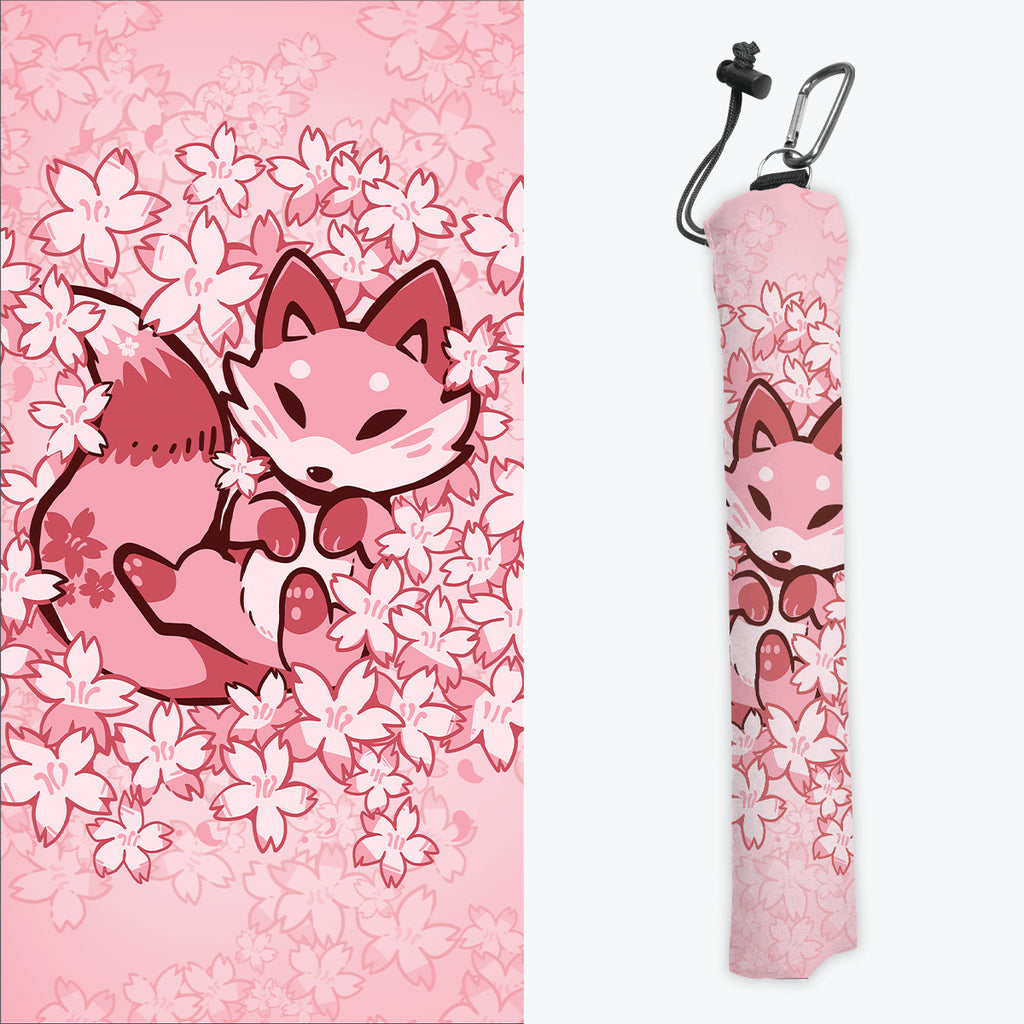 Cherry Blossom Fox Playmat Bag