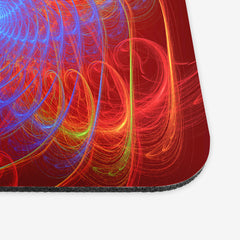 Cooled Spiral Mousepad - Aubrey Denico - Corner - Red