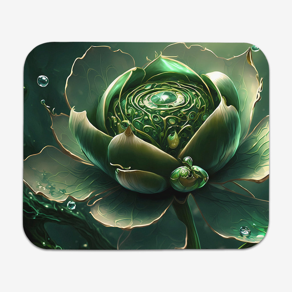 Emerald Lotus Mousepad