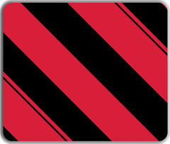 Black And Red Striped Mousepad - Carbon Beaver - Mockup
