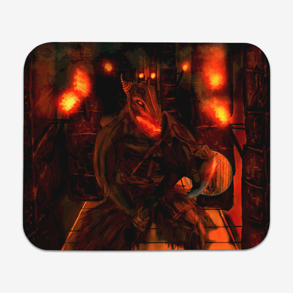 Demon Of Fire Mousepad - Carbon Beaver - Mockup