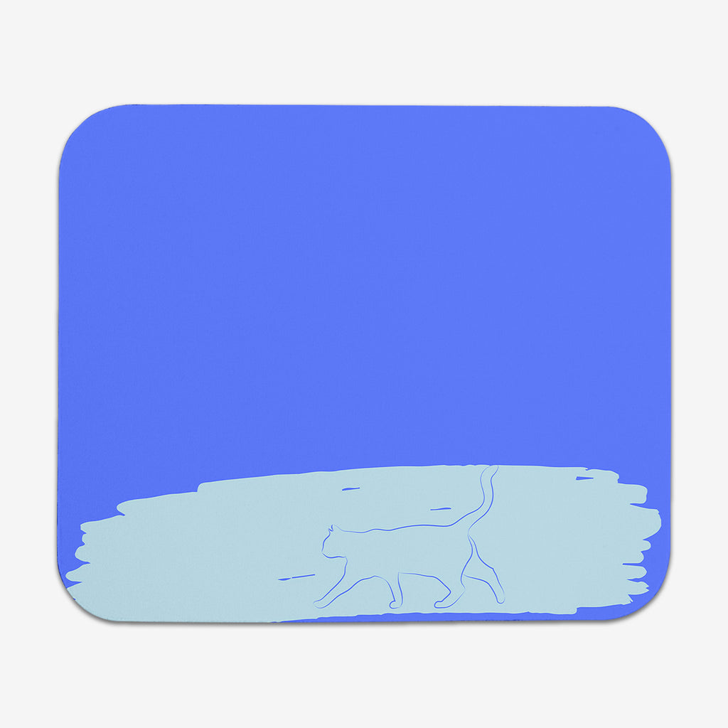 Walking Cat Mousepad - Carbon Beaver - Mockup