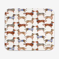 Dachshunds Mousepad - CatCoq - Mockup - White